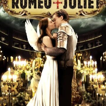 movie poster for Baz Luhrmann's 1996 film, Romeo + Juliet
